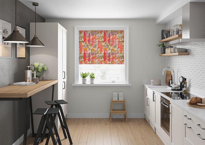 Hollihocks, Candy - Roman Blind - Image 5